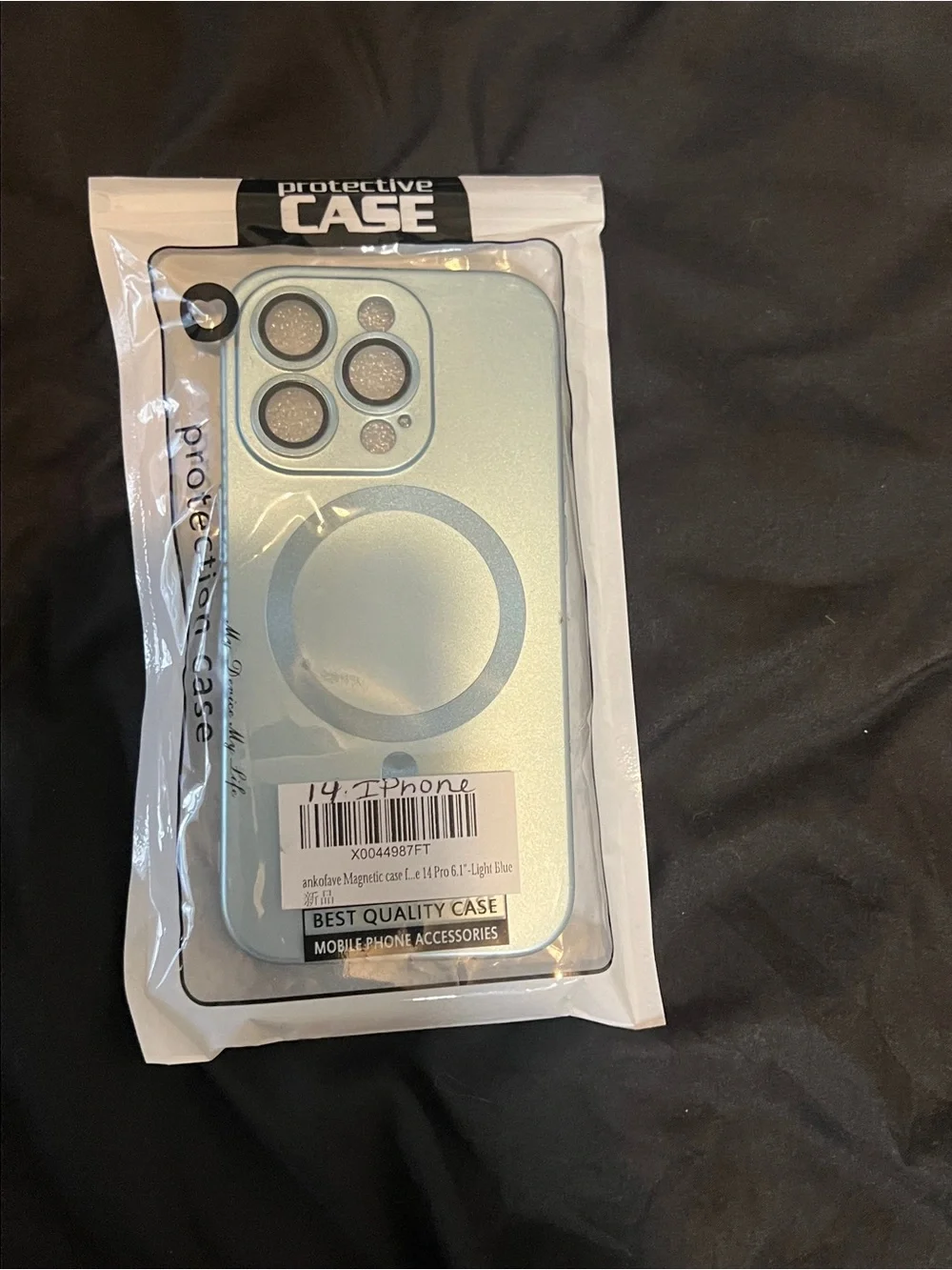 NIB ankofave iPhone 14 Pro Magnetic Case- Light Blue MagSafe